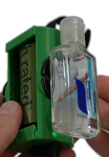 Hand sanitizer attachment