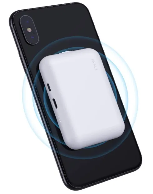 Power bank attached to phone